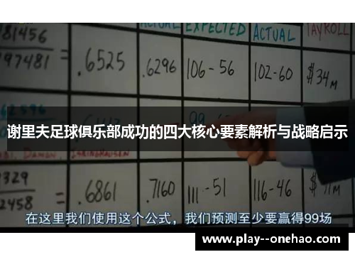 谢里夫足球俱乐部成功的四大核心要素解析与战略启示 谢里夫足球俱乐部成功的四大核心要素解析与战略启示